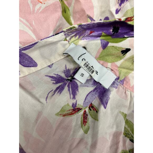 RTR Louna Sz S Floral Purple Red Tiered Sleeveless Resort Maxi Dress printed - Picture 5 of 6